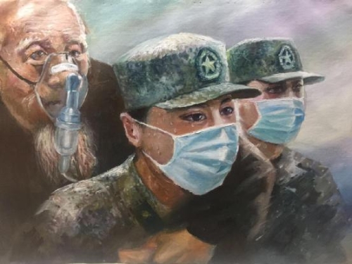 【奮戰“疫”線(xiàn) 戰“疫”有我】魯甸參戰老兵執筆作畫(huà)助力抗擊新冠肺炎疫情-云南能投軍創(chuàng  )產(chǎn)業(yè)投資有限公司