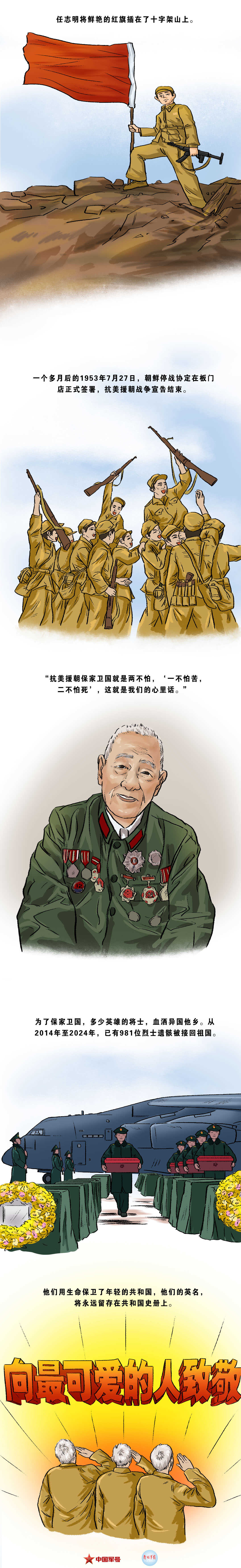 用時(shí)6分鐘占領(lǐng)敵主峰陣地，他把紅旗插在十字架山！